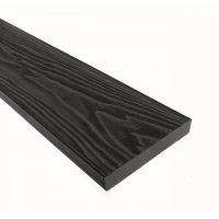 Террасная доска Смарт 3D Полнотелая без паза Черное дерево