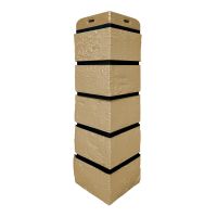 Угол Премиум состаренный кирпич Песочный (шов RAL 9005) Угол Премиум состаренный кирпич Песочный (шов RAL 9005)